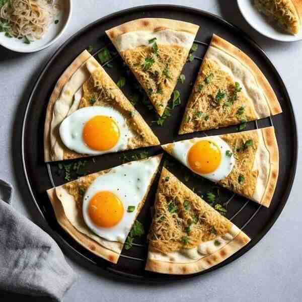 Лепешки с рисом луком и яйцом